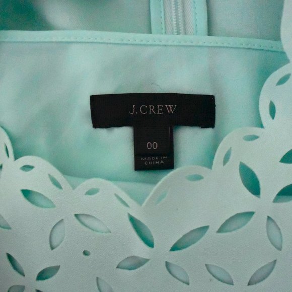 J CREW Laser Cut eyelet shift dress #B8789 - Picture 5 of 6